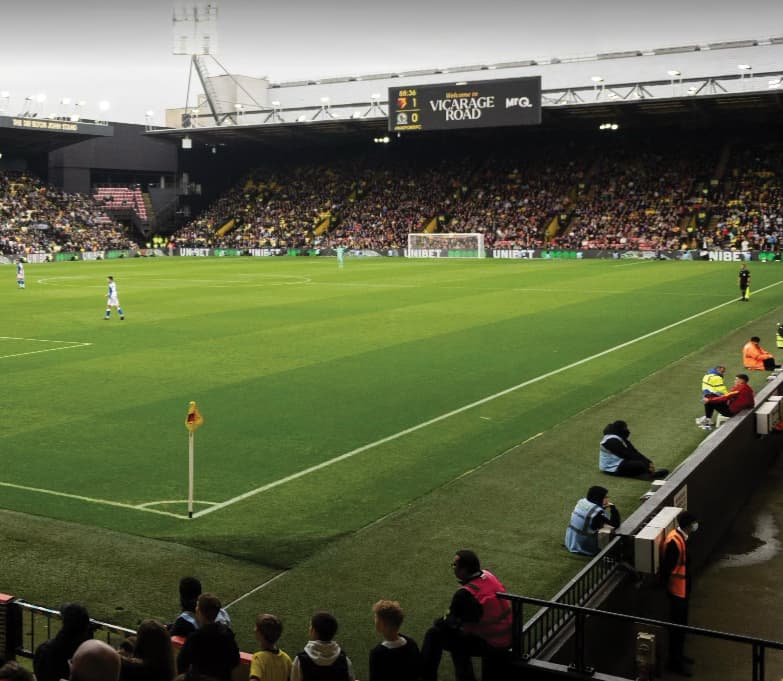 <strong>SPOTLIGHT ON <span style="color:hsl(16, 88%, 57%);">VICARAGE ROAD</span></strong>